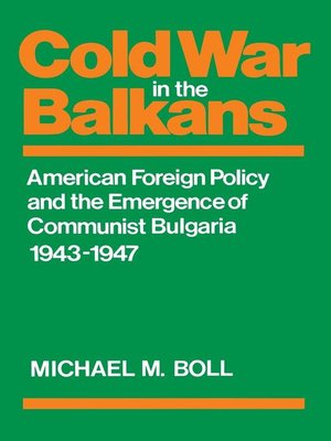 cover image of Cold War in the Balkans